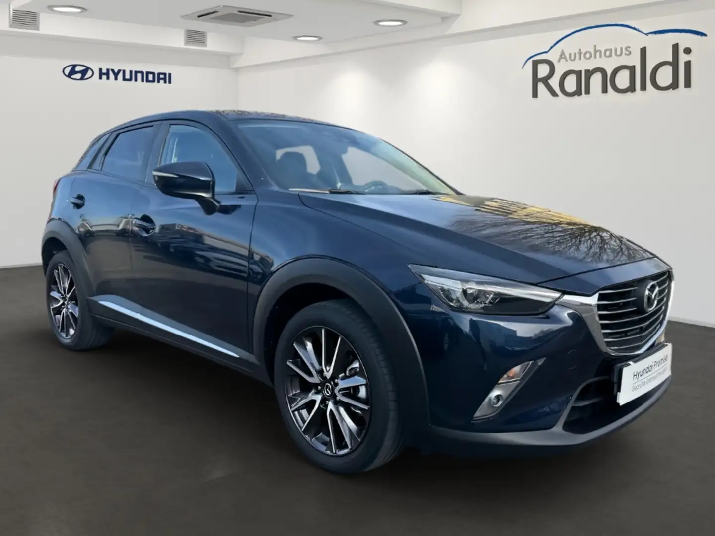Mazda CX-3 Sports-Line 2.0 SKYACTIV++HEADUP+NAVI+LEDER Kék - 2