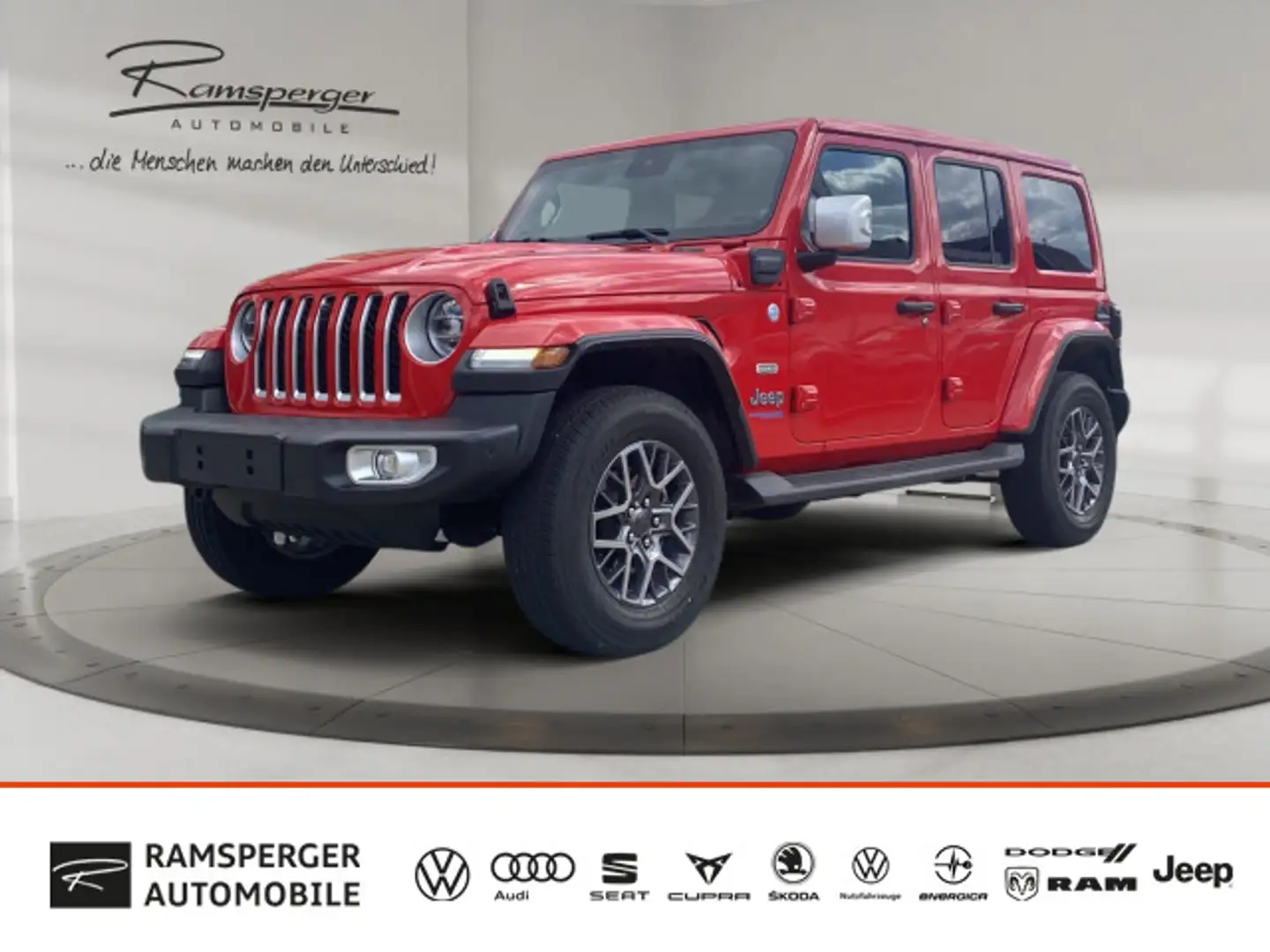 Jeep Wrangler Unlimited Sahara Plug-In Hybrid 4xe Red - 1