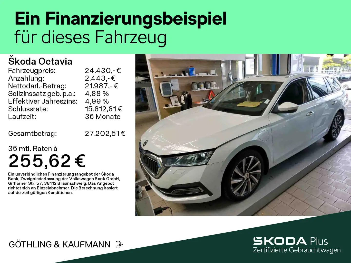 Skoda Octavia iV Combi Style 1.4TSI *NAVI*PANO*KAM*HUD Wit - 2
