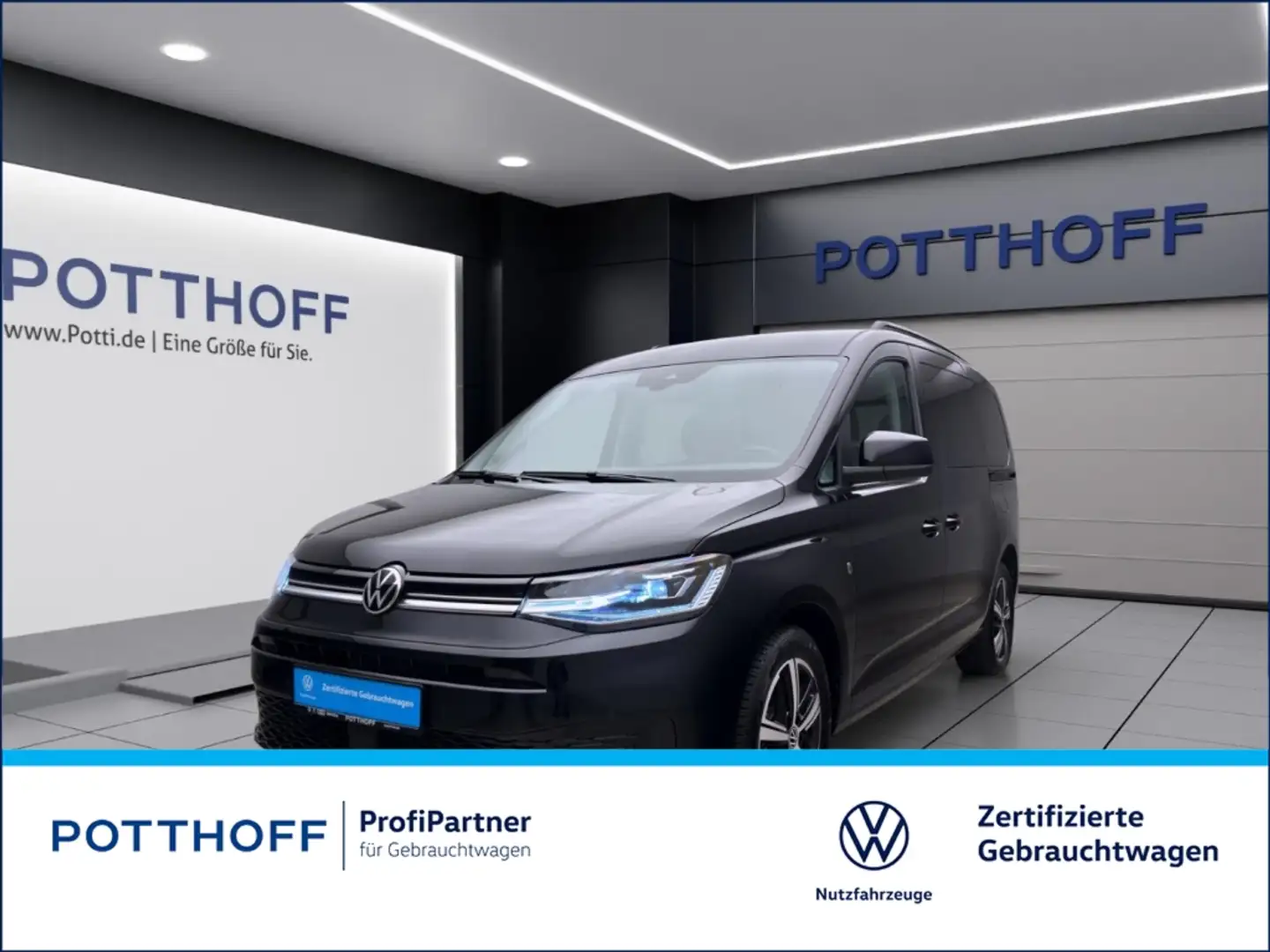 Volkswagen Caddy 1.5 TSI LIFE LED NAVI STDHZG PDC LM17 Schwarz - 1