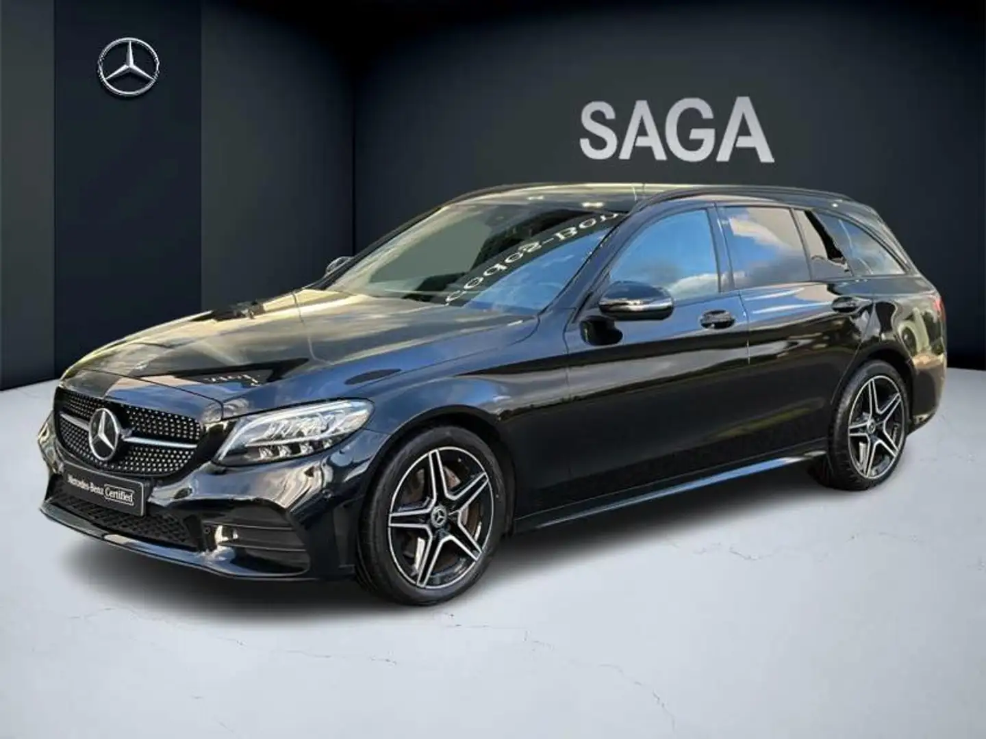 Mercedes-Benz C 180 Break AMG Pack Night Pano Attelage Zwart - 1