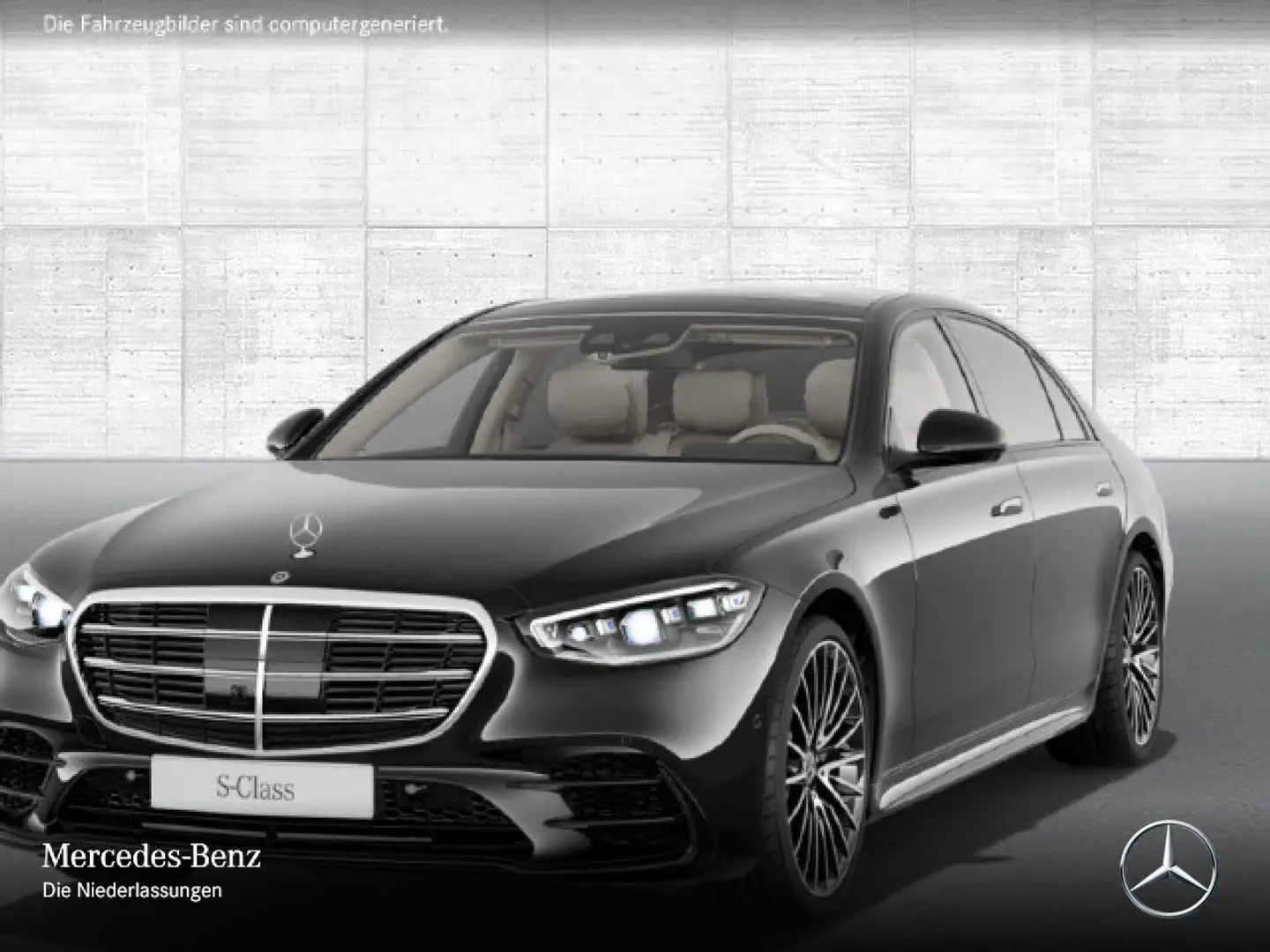 Mercedes-Benz S 600 S 580 L 4M AMG+NIGHT+PANO+360+DIGITAL-L+STHZG+21" Schwarz - 2
