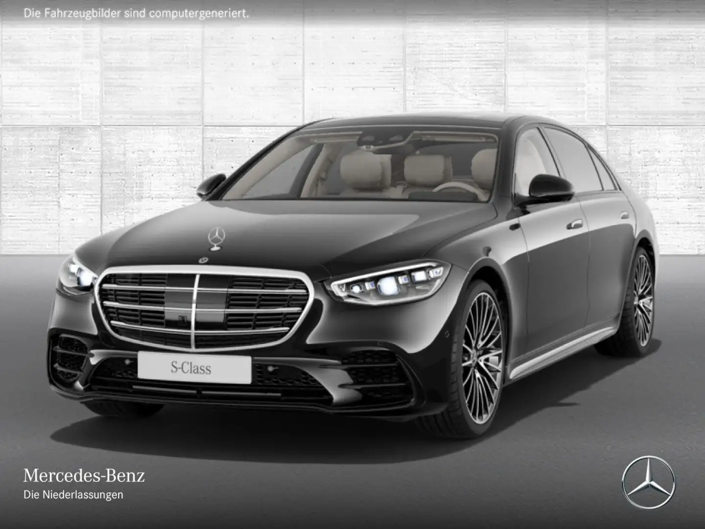Mercedes-Benz S 600 S 580 L 4M AMG+NIGHT+PANO+360+DIGITAL-L+STHZG+21" Schwarz - 2