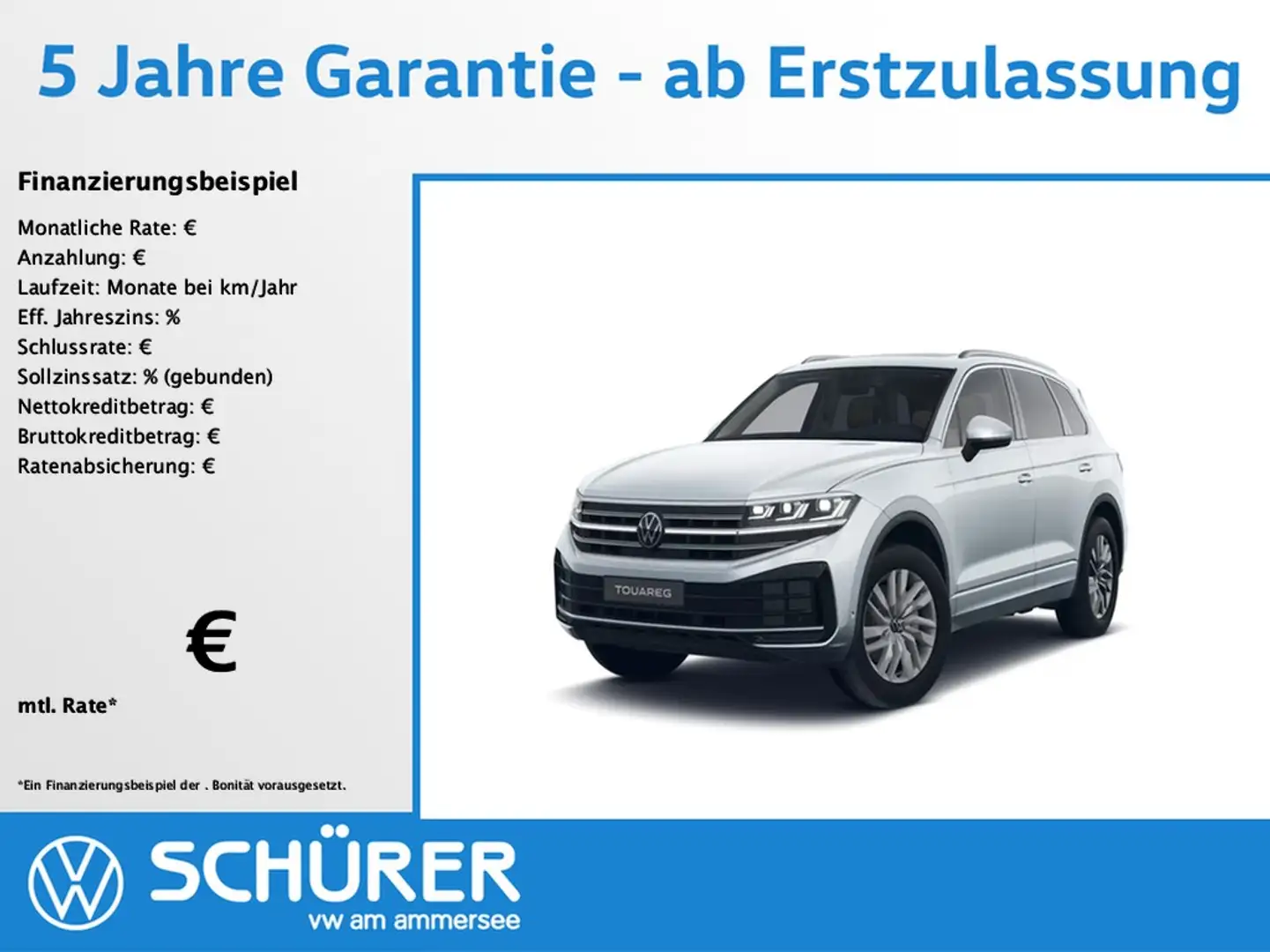 Volkswagen Touareg 3.0TDI Elegance Luft RKam AHK Pano Silber - 1
