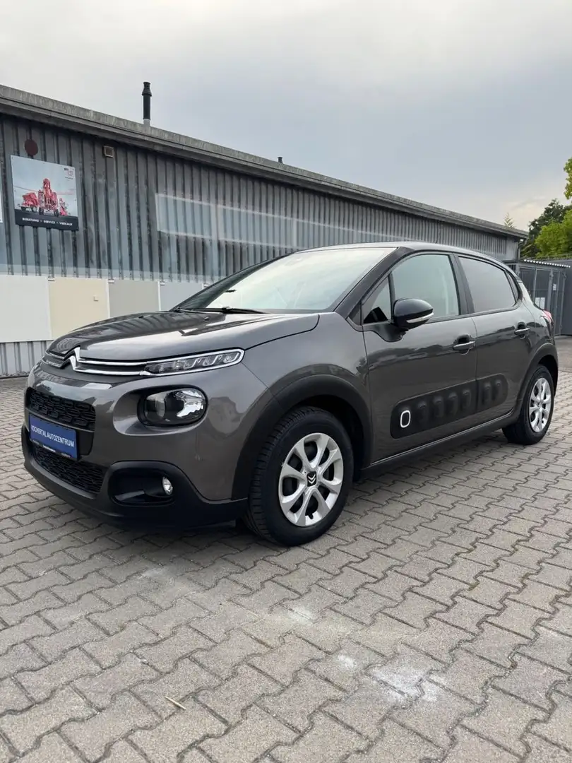 Citroen C3 1.2 Feel, 1.Hand, Garantie, Panorama Grijs - 1