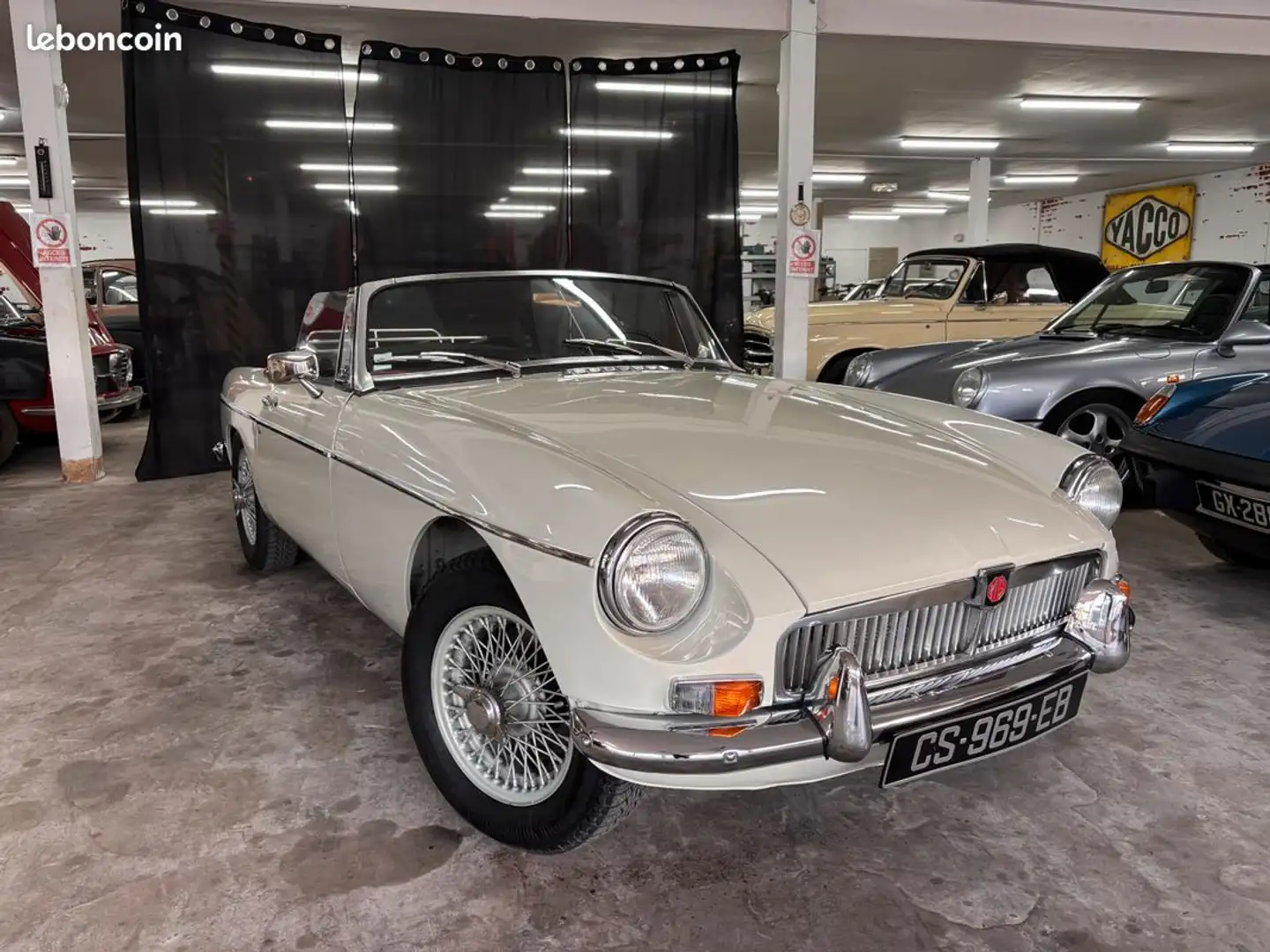 MG MGB B Mg cabriolet mk1 1800 Blanc - 1