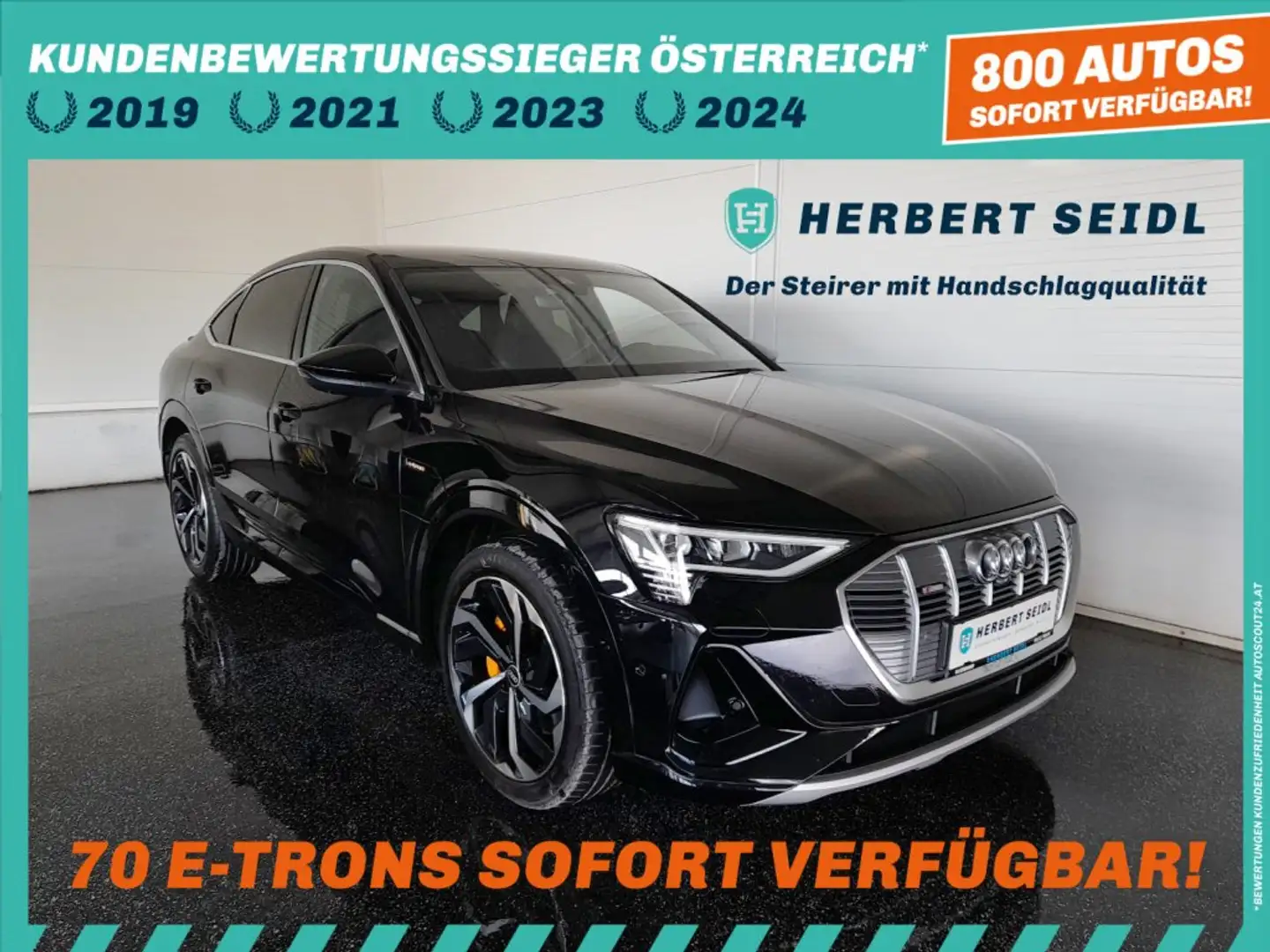 Audi e-tron SB 50 quattro S-LINE *NP € 104.316,- / S-LINE MEMORY LEDERSITZE / NACHTSICHTASSIST / MATRIX LED* Schwarz - 1