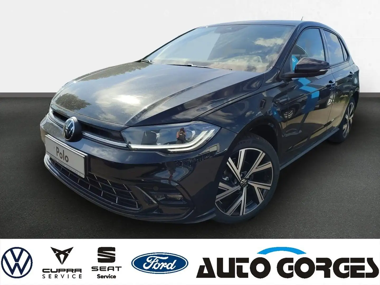 Volkswagen Polo R-Line 1.0l TSI OPF +IQ.LIGHT+APP-CONNECT+PDC+ Schwarz - 1
