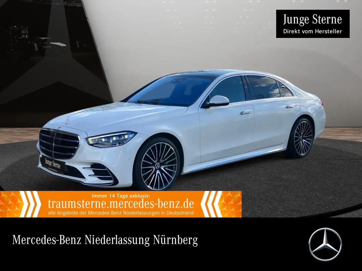 Mercedes-Benz S 400 d L 4M AMG+PANO+DIGITAL-L+BURMESTER4D+STHZG Blanc - 1