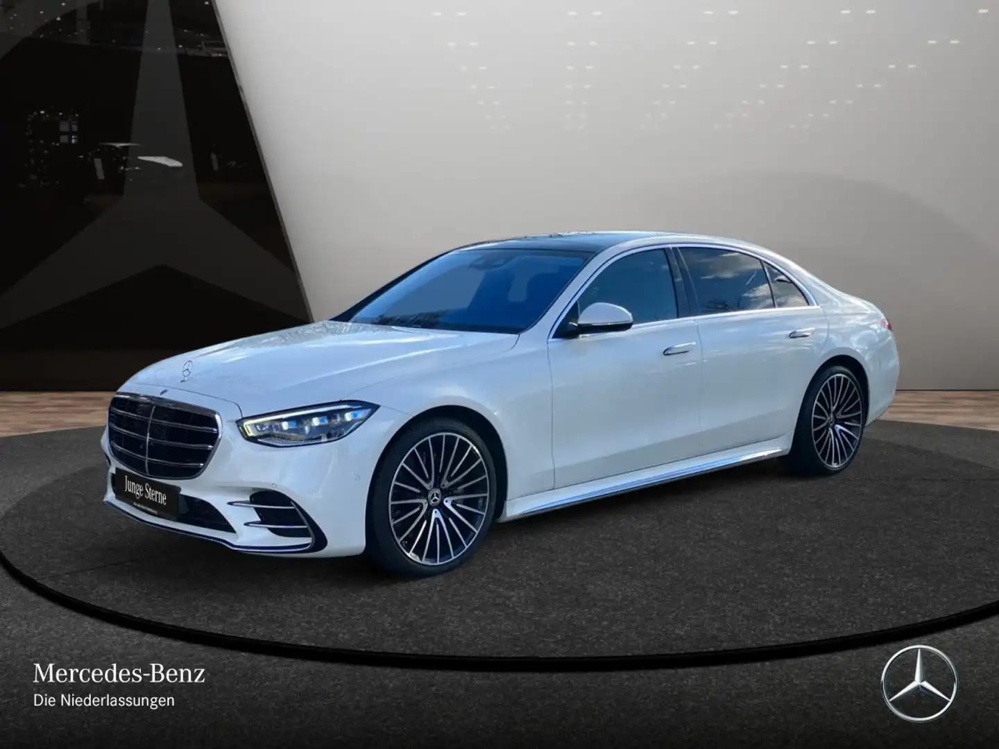 Mercedes-Benz S 400 d L 4M AMG+PANO+DIGITAL-L+BURMESTER4D+STHZG Blanc - 2