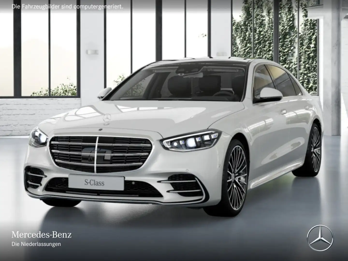 Mercedes-Benz S 400 d L 4M AMG+PANO+DIGITAL-L+BURMESTER4D+STHZG Weiß - 2