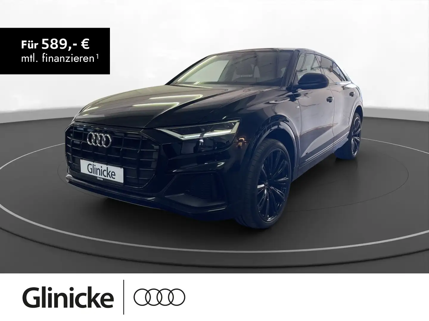 Audi Q8 50 TDI qu. S line LED LM 23" Navi PDC vo+hi T Schwarz - 1