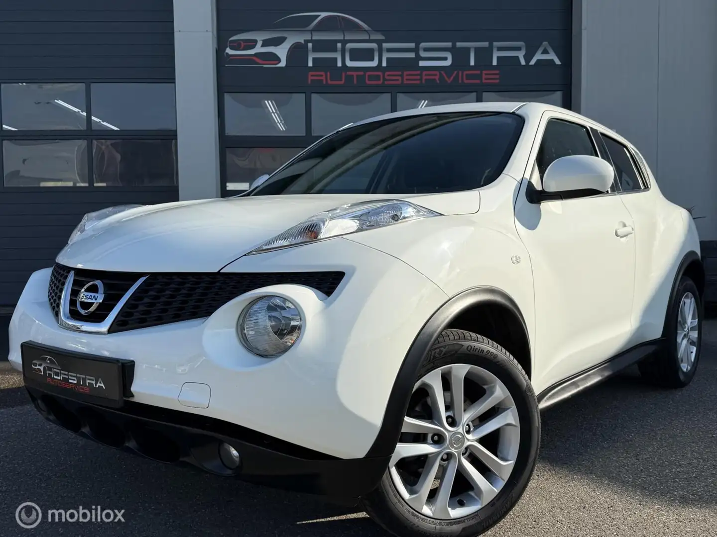 Nissan Juke 1.6 Acenta Eco Navi Camera 1e eigenaar Cruise! Blanc - 1