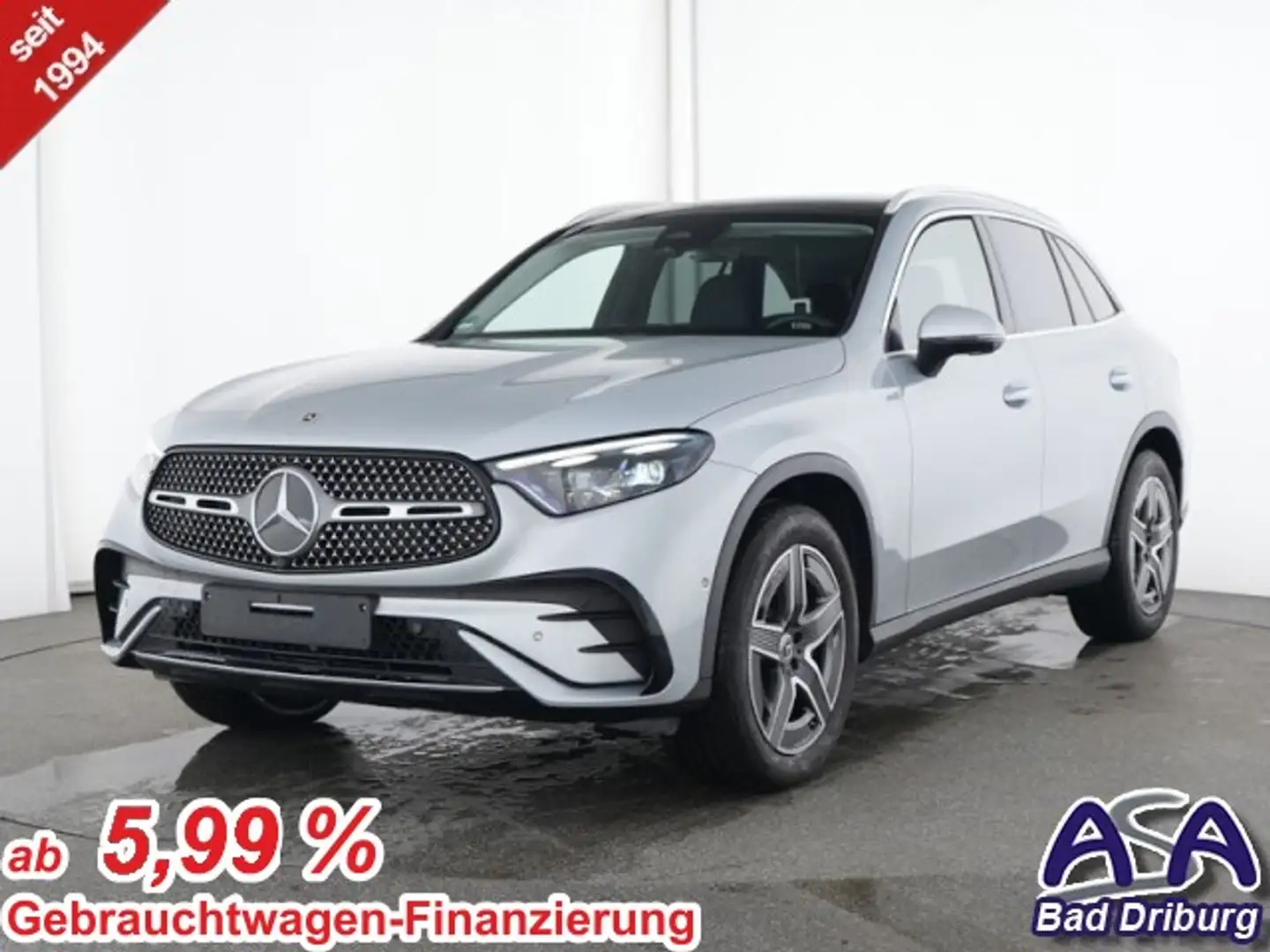 Mercedes-Benz GLC 300 d 4 M AMG+Head-up+belüfteteLedersitze+Digital+Pan Argent - 1