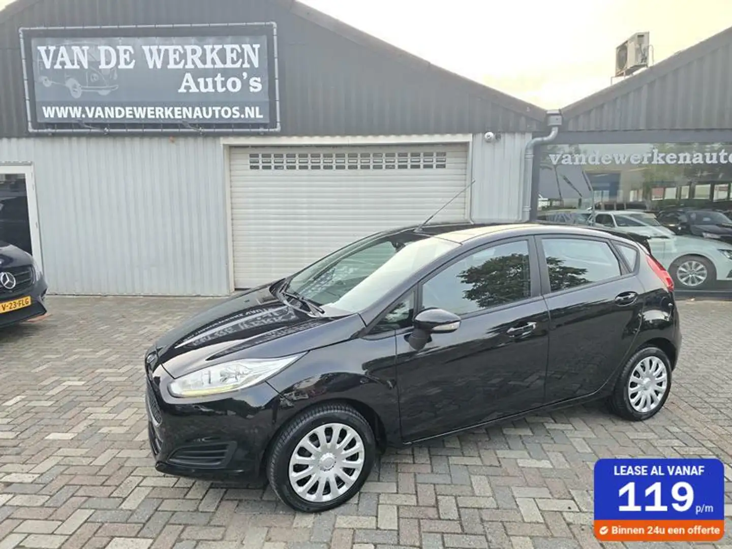 Ford Fiesta 1.0 5drs Style Technology Pack Airco|Navi|Nap!! Zwart - 1