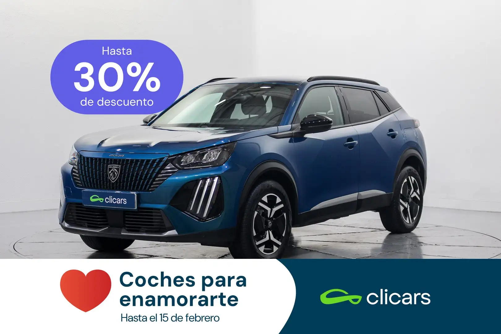 Peugeot 2008 Hybrid 136 Allure eDCS6 Bleu - 1