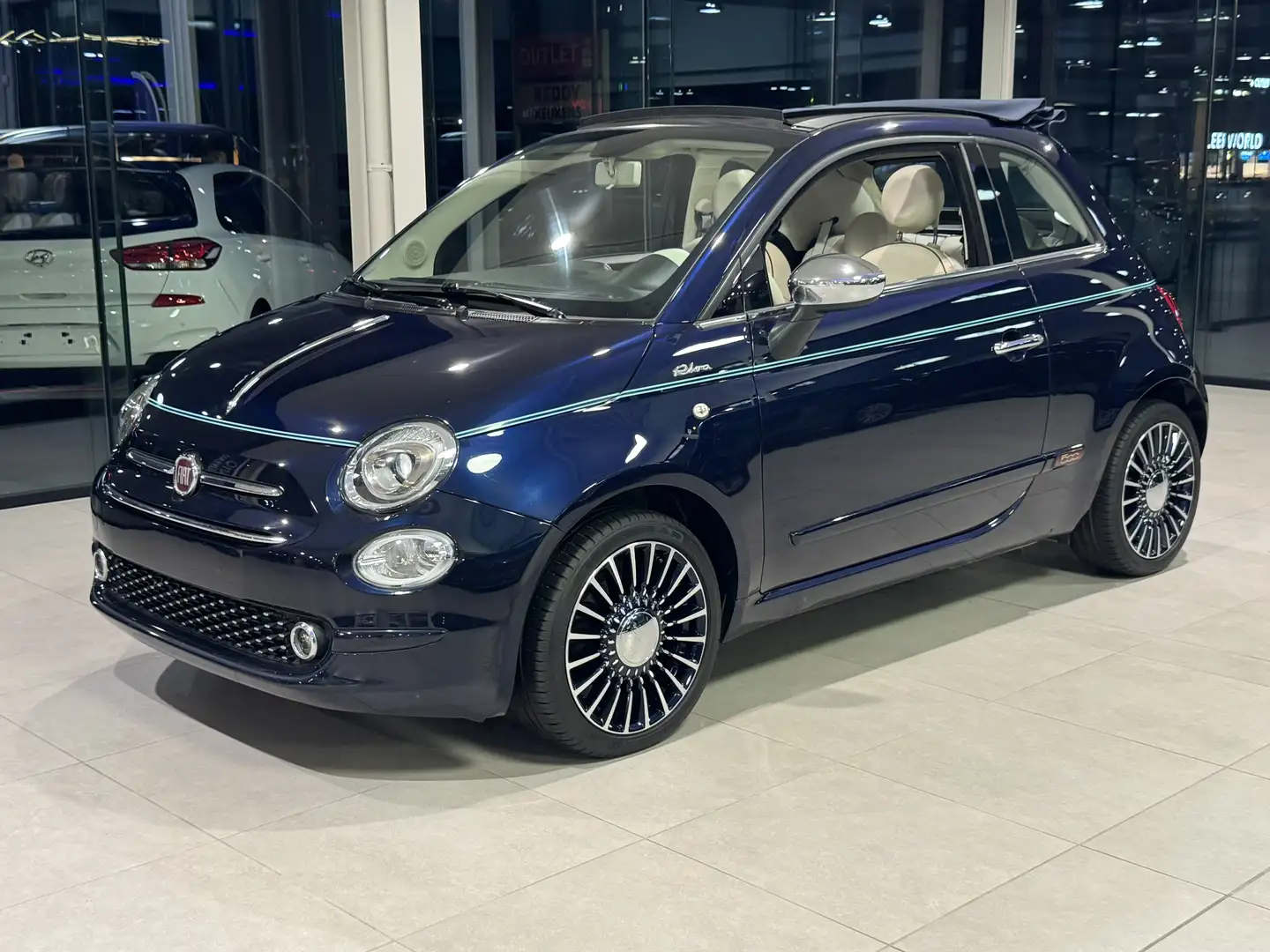 Fiat 500C RIVA - Cabrio 0.9 TwinAir Turbo - 105 PK **UNIEK** Blauw - 2