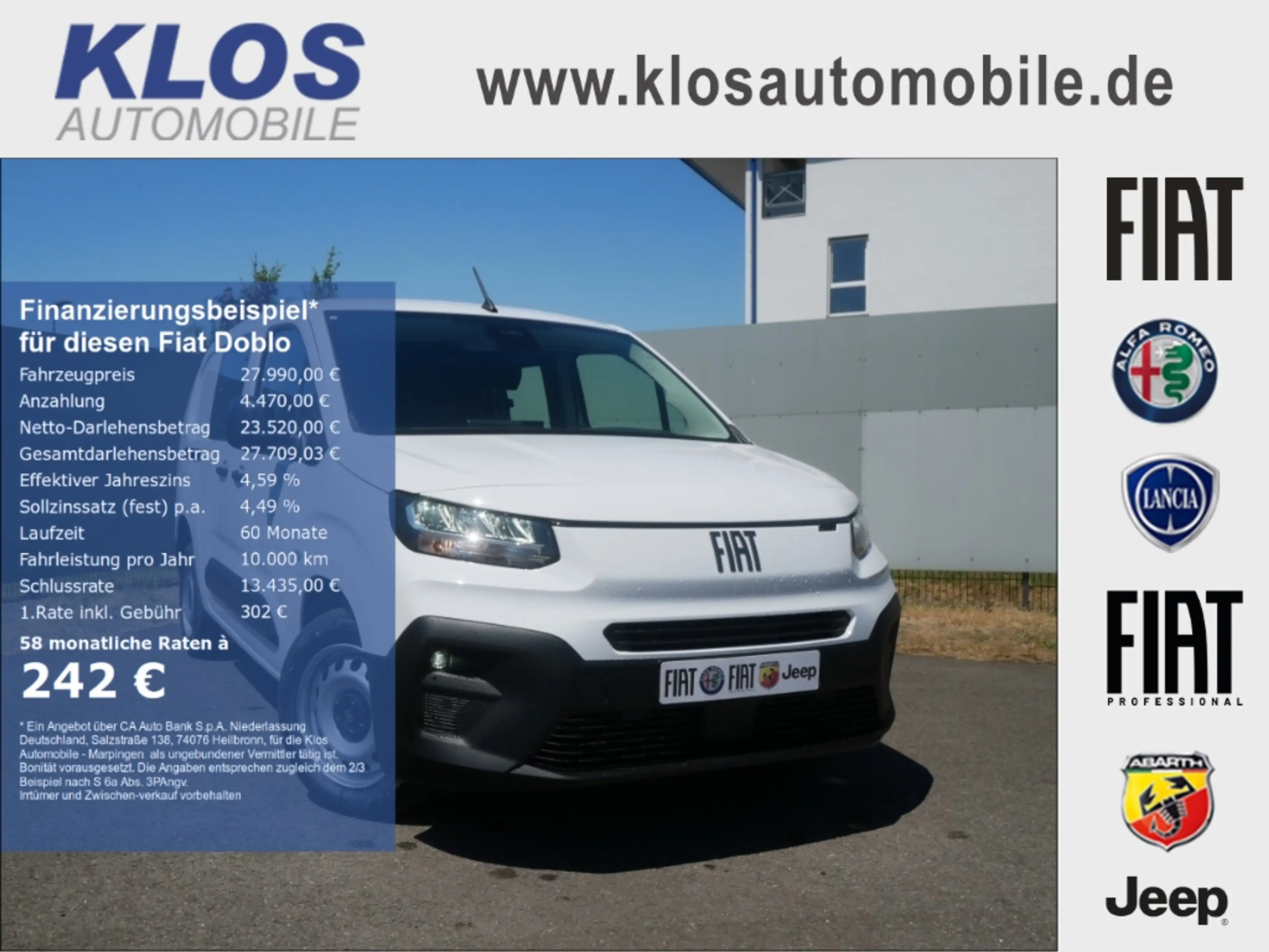 Fiat Doblo CARGO MULTICAB XL L2 1.5 BLUEHDI 130PS AT WINTER T