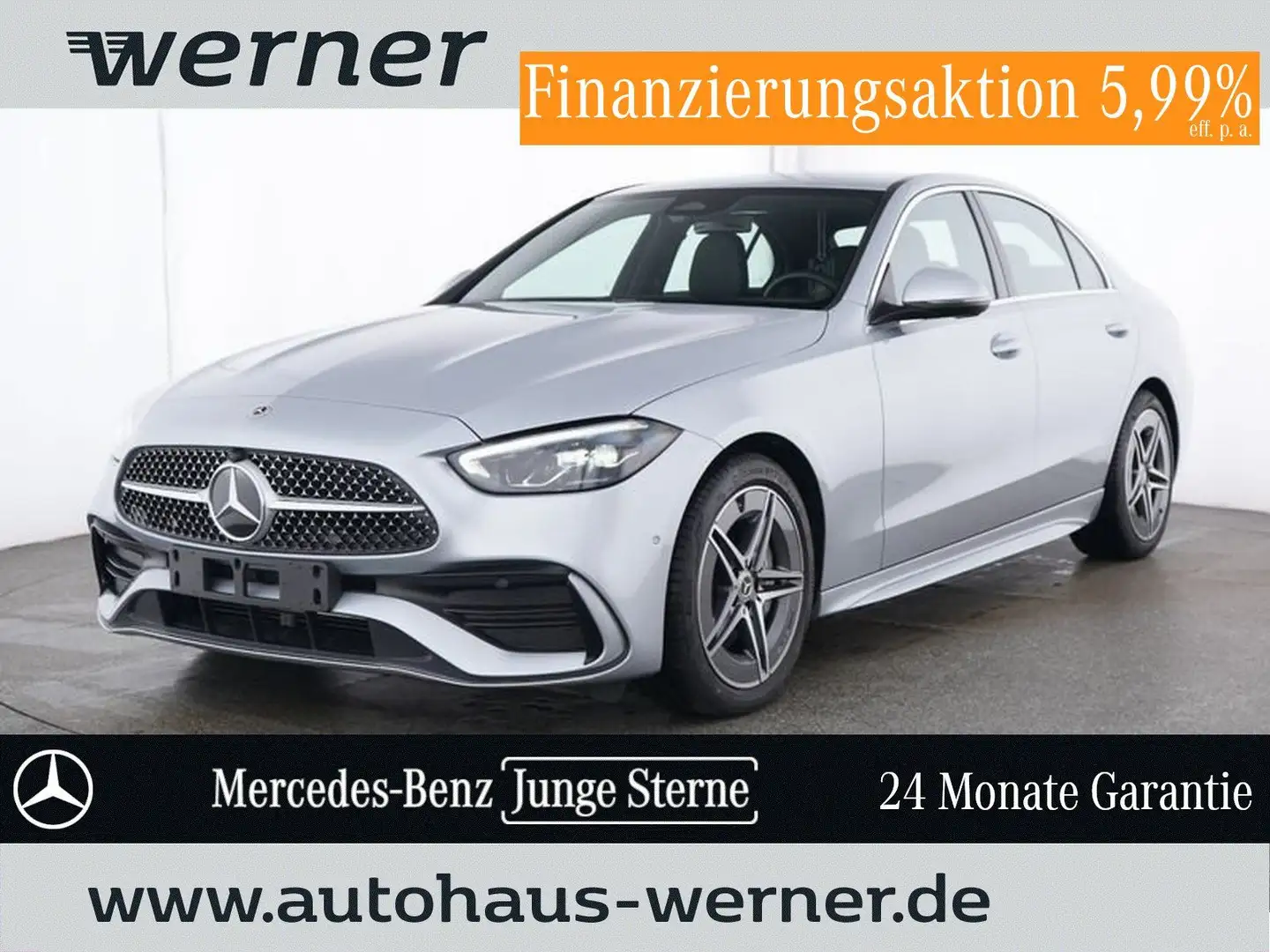 Mercedes-Benz C 300 AMG-ADVANCED+ MEMORY AMBIENTE+ KAMERA TOTW Silber - 1