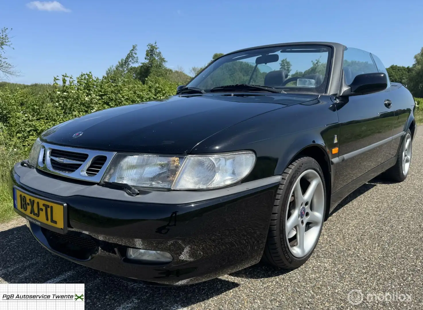 Saab 9-3 Cabrio 2.3 Turbo Viggen 225pk zwart-oranje Zwart - 1