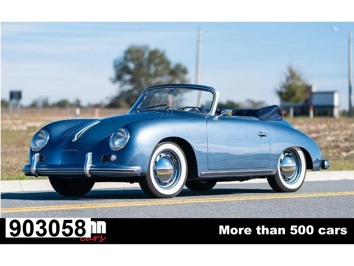 Porsche 356 A 'European' Cabriolet, 'Continental' Albastru - 1