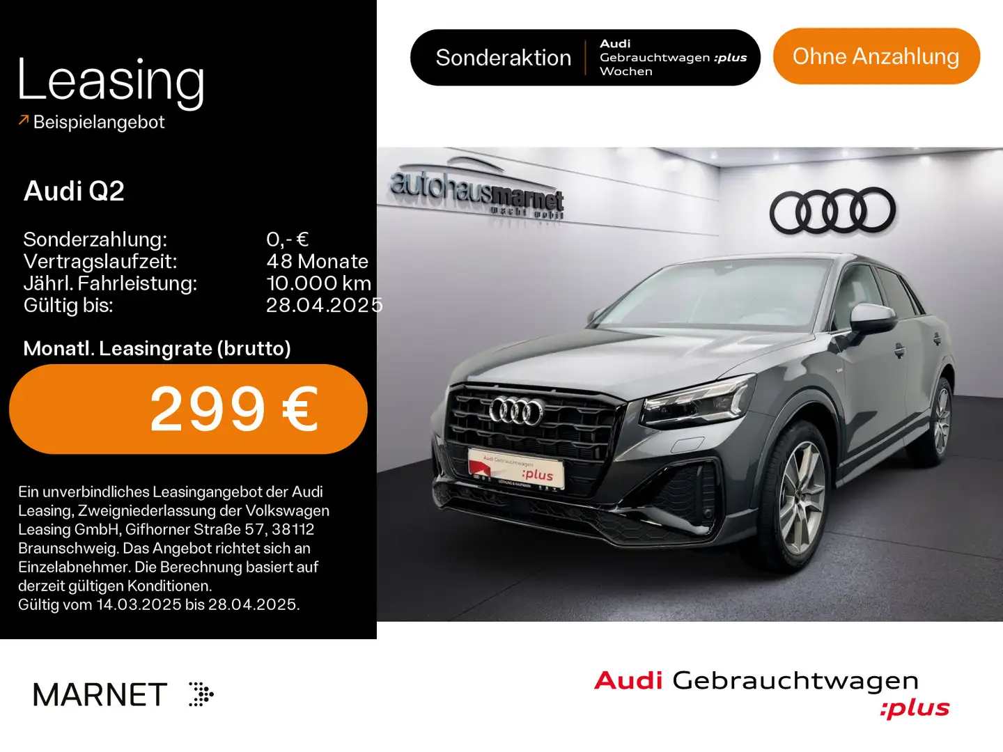 Audi Q2 S line 30 TDI*Navi*Matrix*AHK*PDC*Virtual Coc Grijs - 1