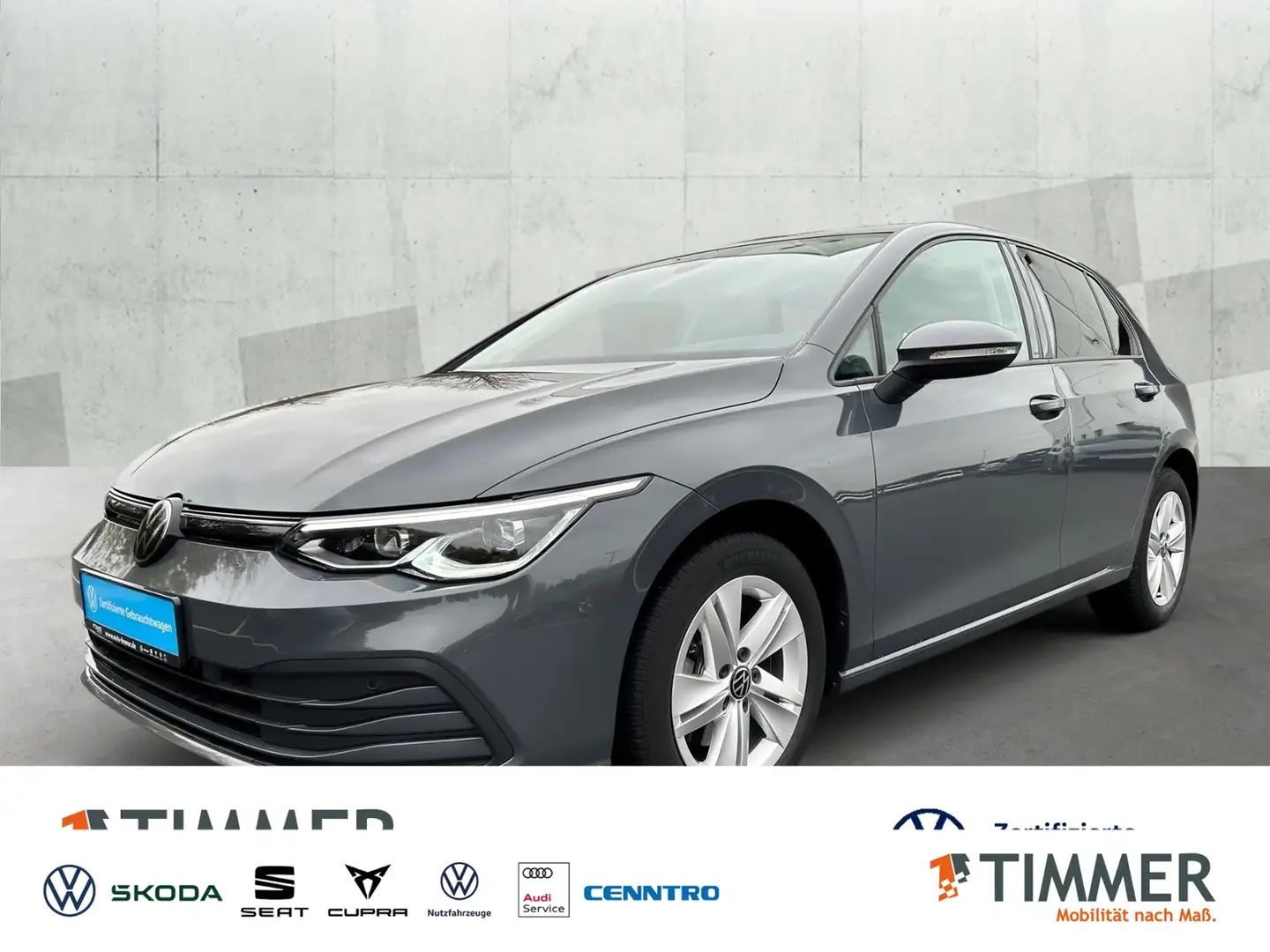 Volkswagen Golf VIII 1.5 TSI LIFE *LED *RKAM *VIRTUAL *NAVI *SHZ Grau - 1