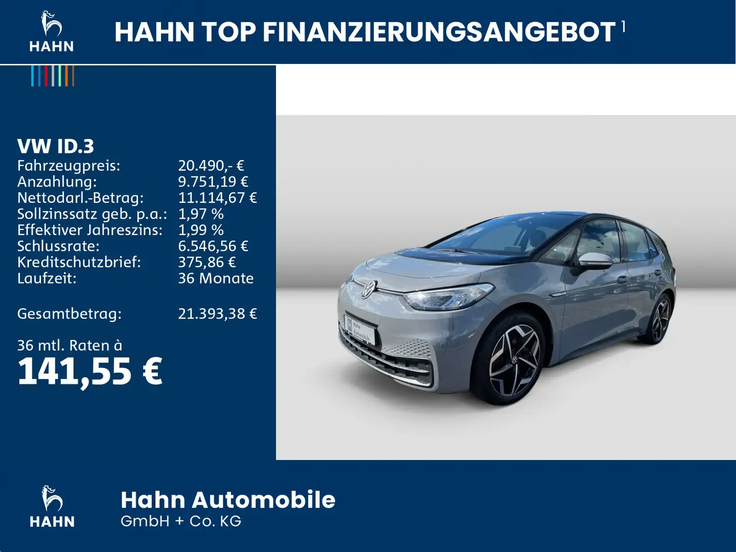 Volkswagen ID.3 Pro Performance Life Wärmepumpe LED Navi Grau - 2