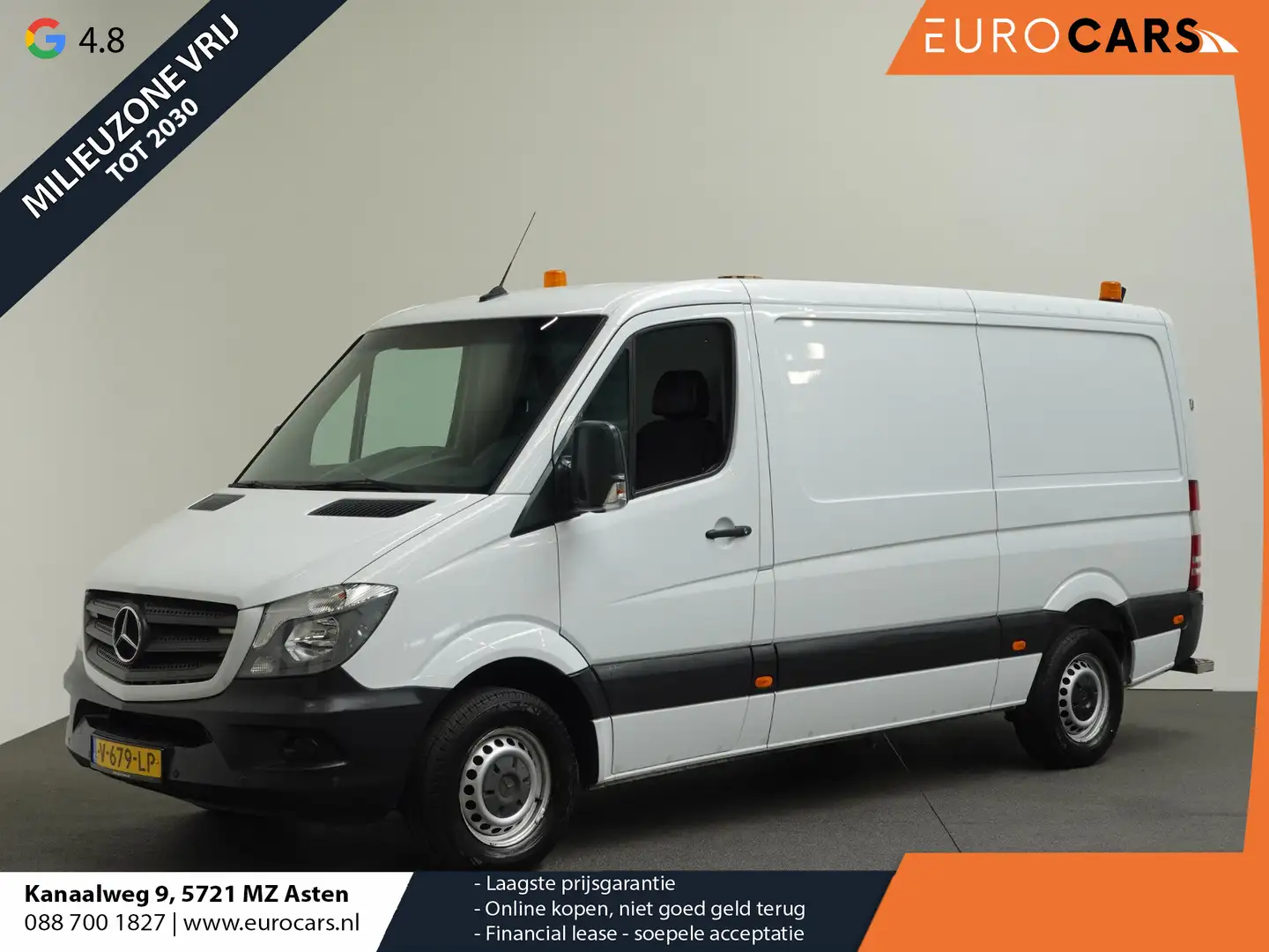 Mercedes-Benz Sprinter 316 160PK L2H1 Trekhaak Airco Cruise control Parke Weiß - 1