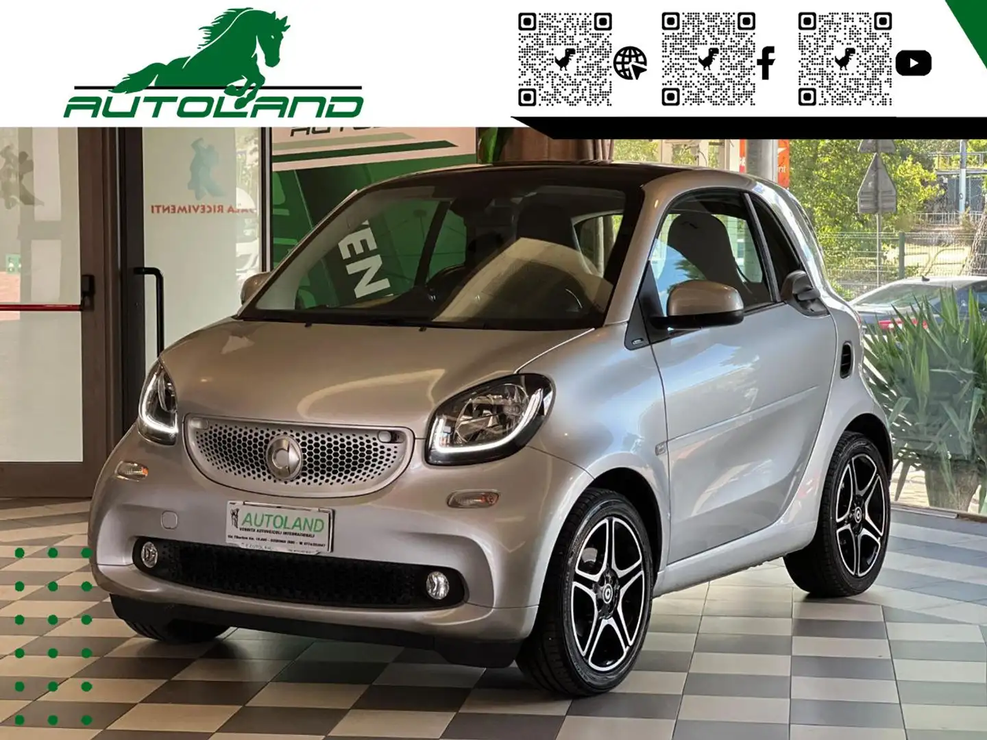 smart forTwo 90 0.9 Turbo Prime Twinamic Argento - 2