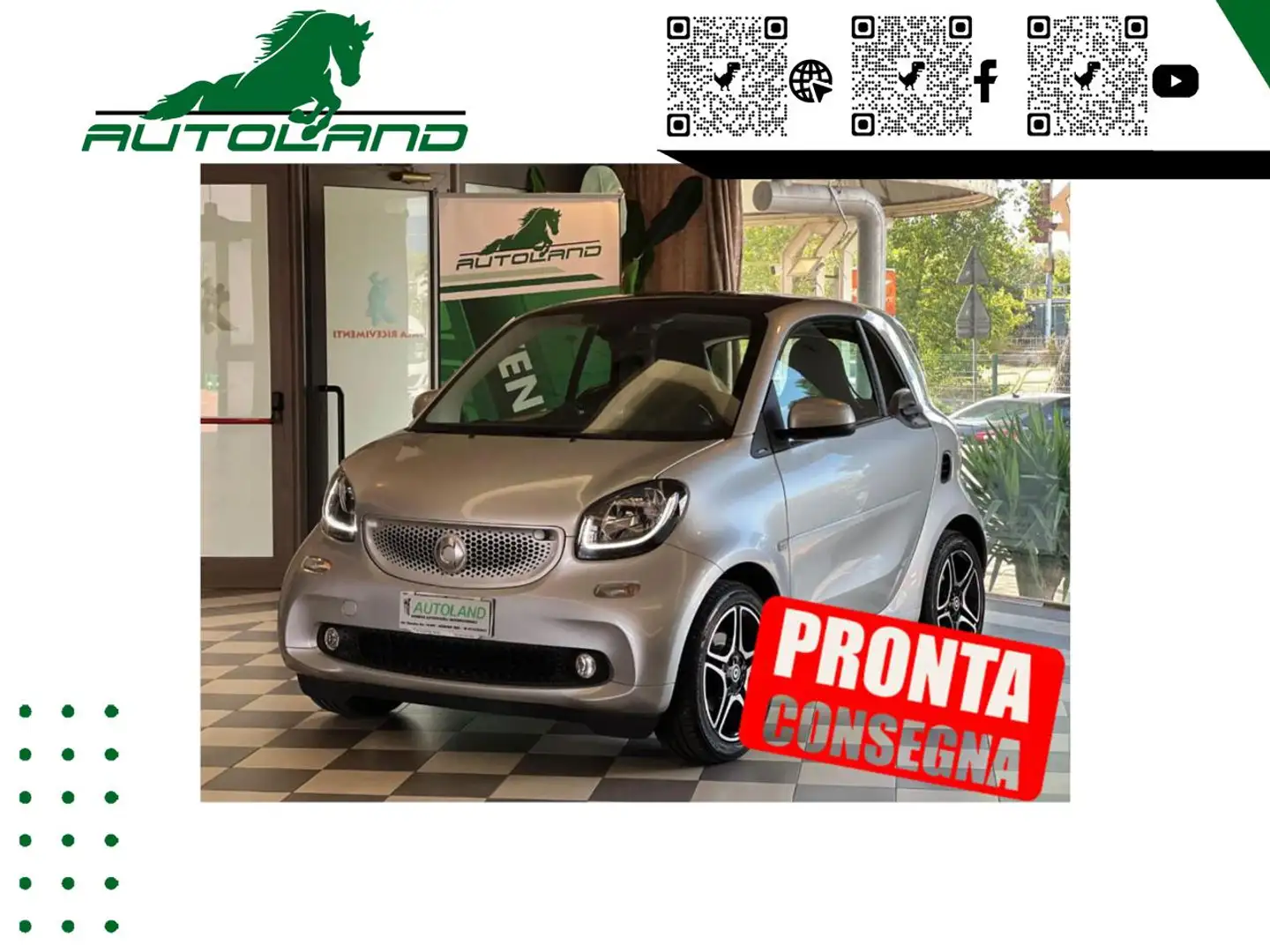 smart forTwo 90 0.9 Turbo Prime Twinamic Argento - 1