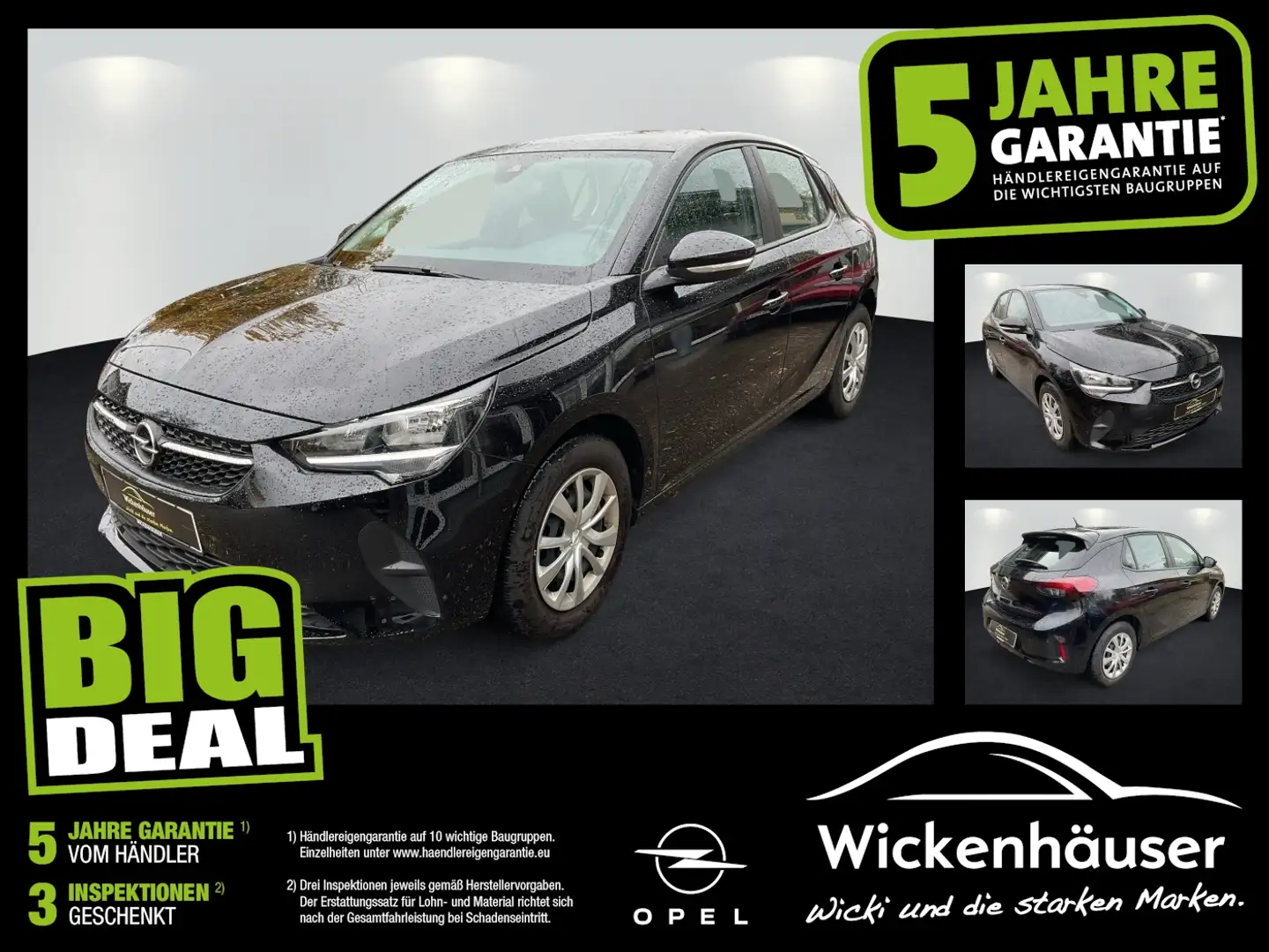 Opel Corsa F 1.2 Edition Navi+SHZ+Kam.+PDC+SpurH Negro - 1