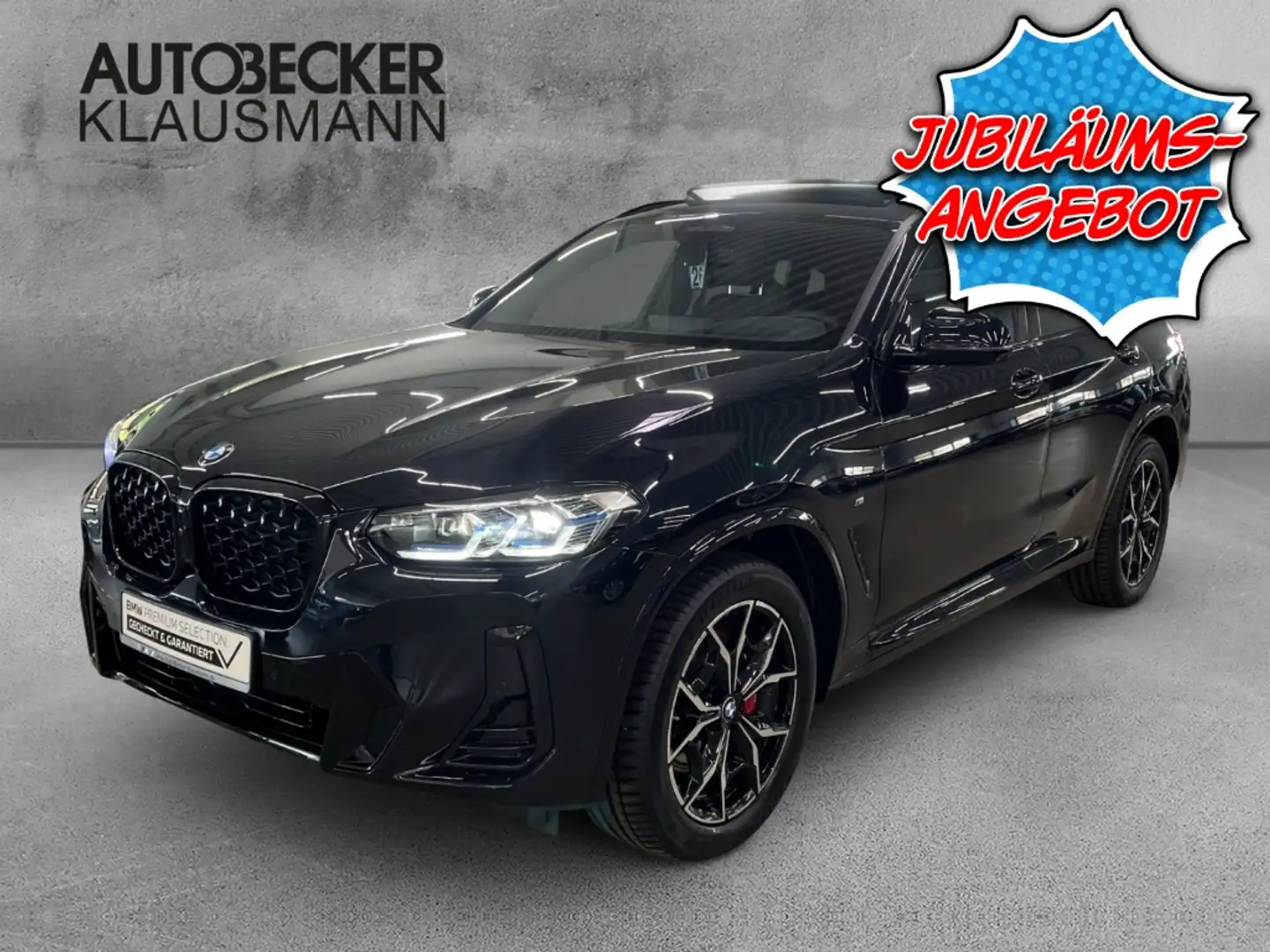 BMW X4 xDrive 30i M SPORT AUTOMATIK 19''LC PROF NAVI HuD Schwarz - 1