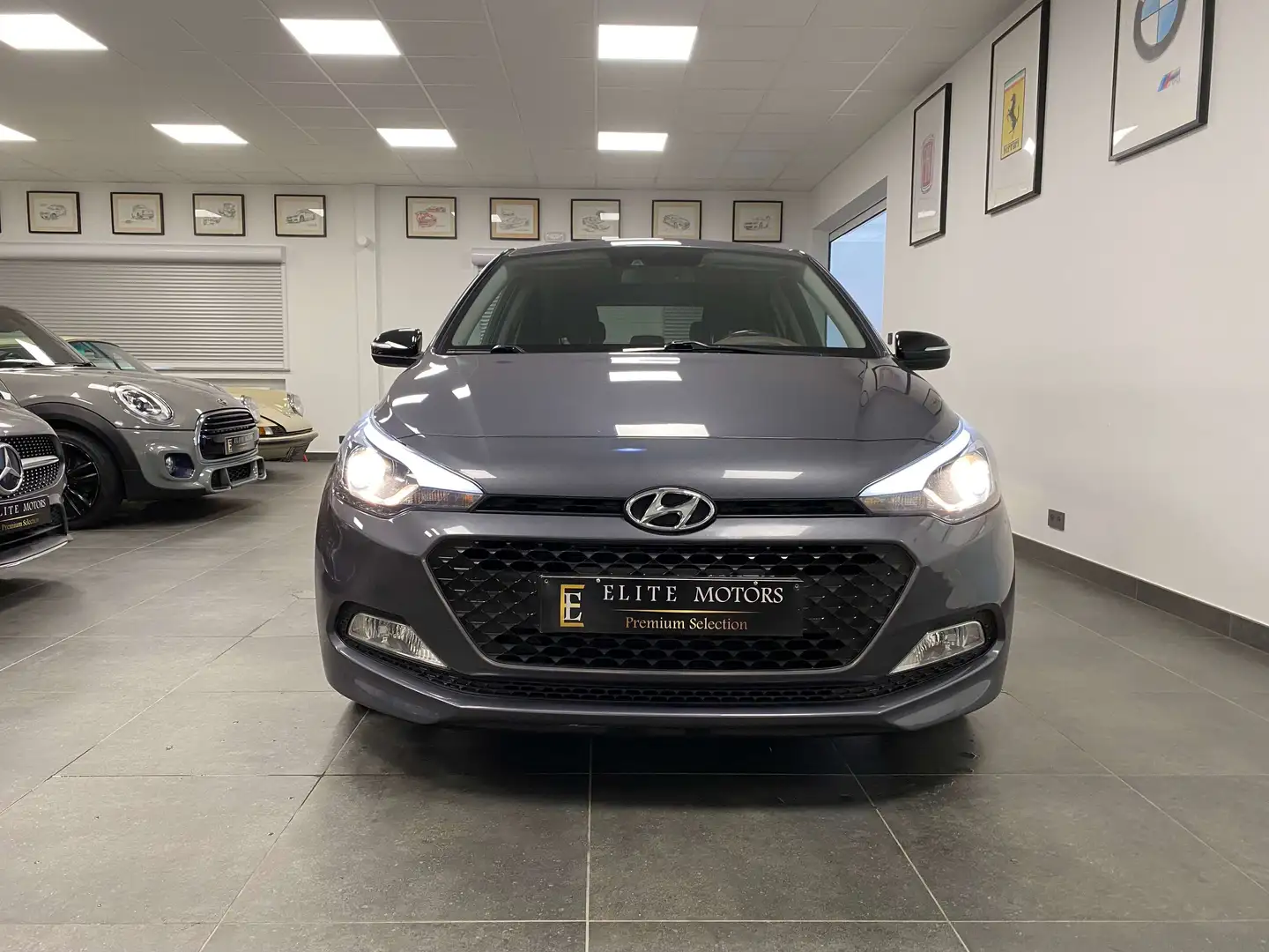 Hyundai i20 1.4i Blackline/ 1ErMAIN/ FULL/ AUTO/ CARNET Bleu - 2