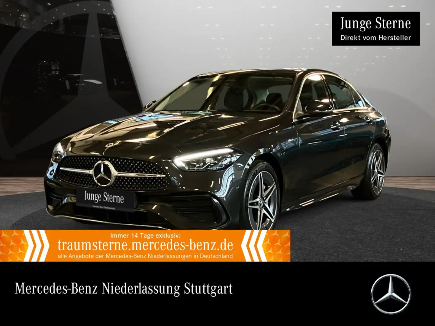 Mercedes-Benz C 300 e AMG+LED+KAMERA+TOTW+KEYLESS+9G Grau - 1