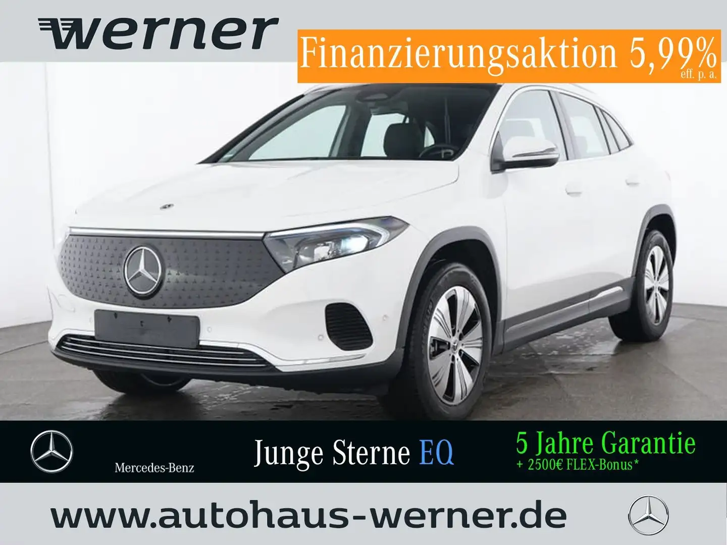 Mercedes-Benz EQA 300 4M PROGR-ADV PANOR AHK WINTER KAMERA VZA Weiß - 1