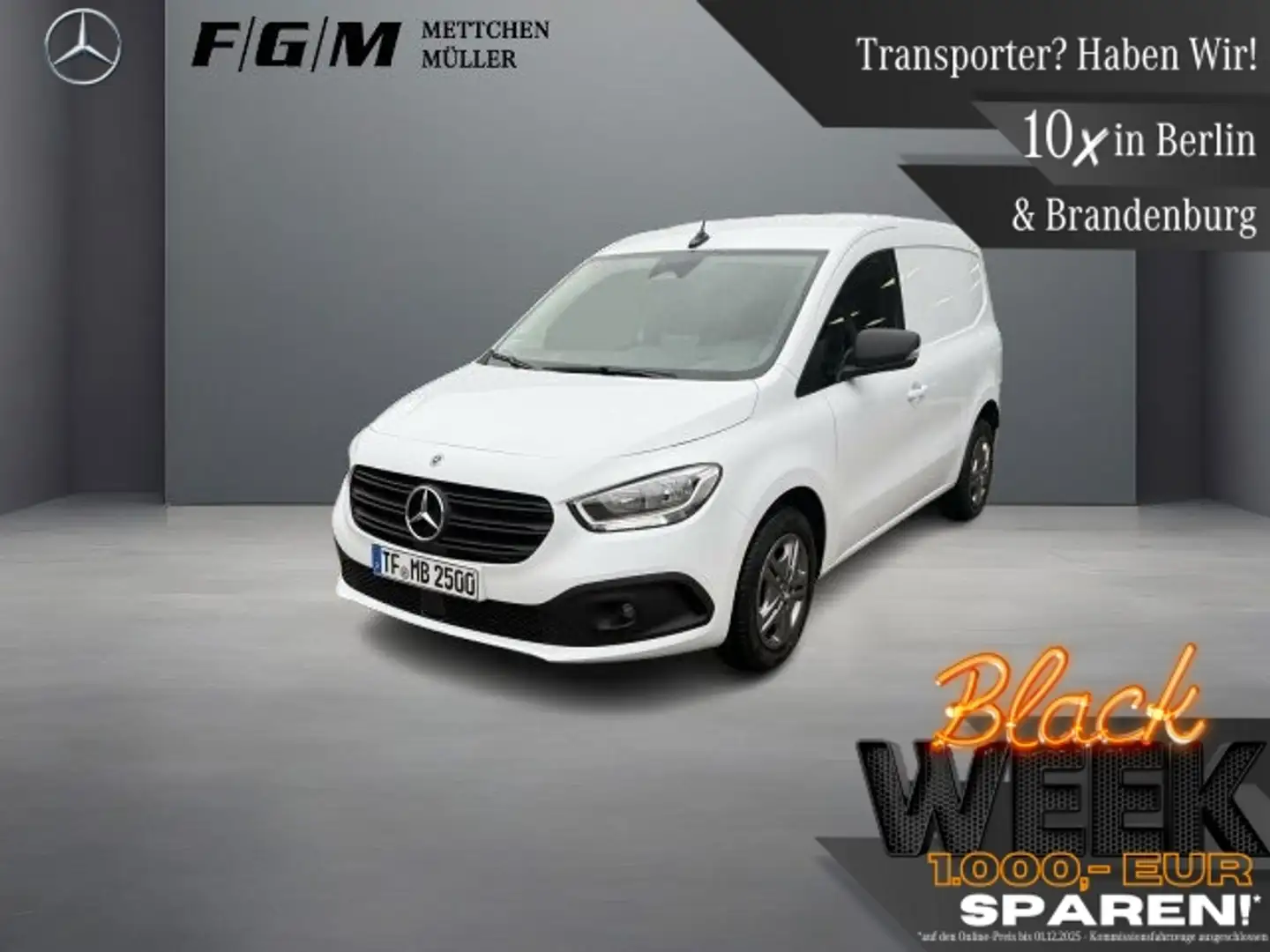 Mercedes-Benz Citan Kasten 112 CDI Kasten Pro MBUX/Navi/AHK Weiß - 1