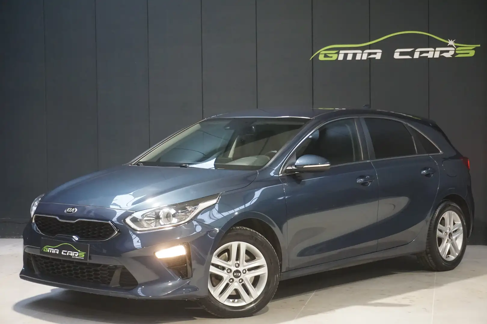 Kia Ceed / cee'd 1.4i Benzine Airco-Navi-Camera-H.Leder-Garantie Bleu - 1