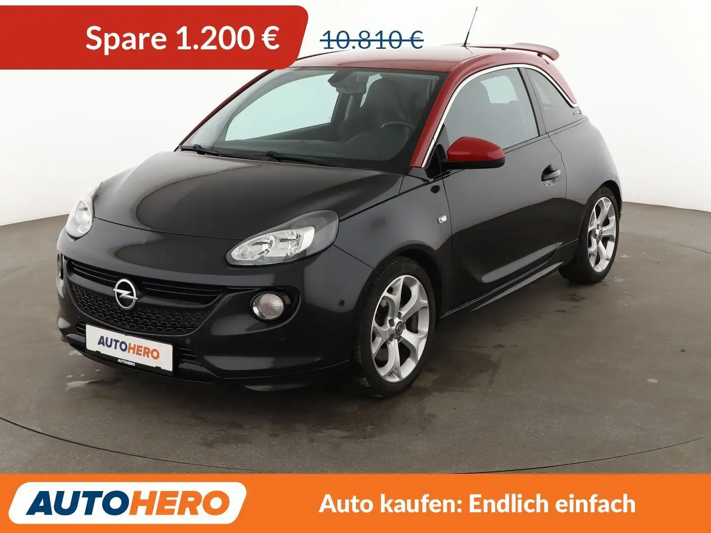 Opel Adam 1.4 Turbo S*TEMPO*PDC*SHZ*ALU*LIM*KLIMA* Noir - 1