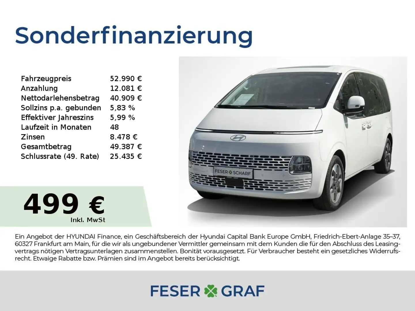 Hyundai STARIA PRIME PANO 360° CAM. SHZ LHZ KLIMA LEDER Alb - 1