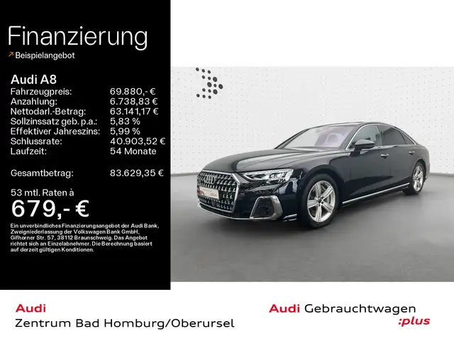 Audi A8 60 TFSI e quattro*Navi*Matrix*B&O*HUD*PDC*Chr