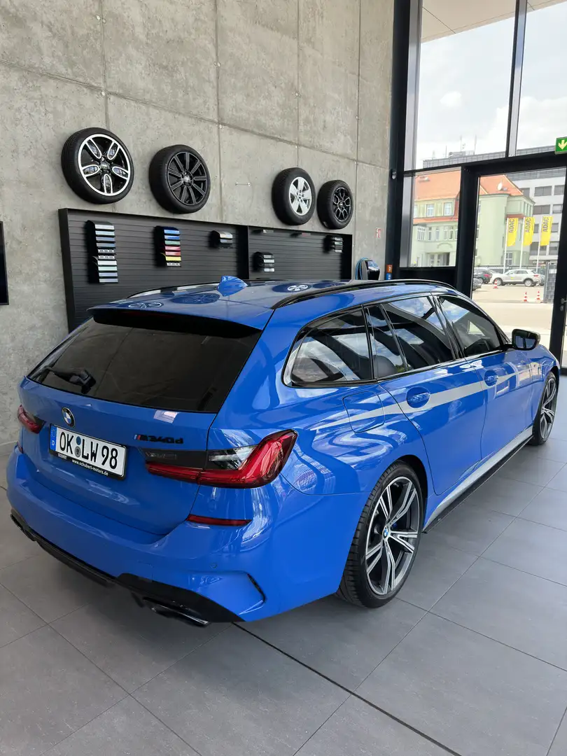 BMW 340 M340d Touring xDrive AHK, Individuallack, Garantie Blau - 2
