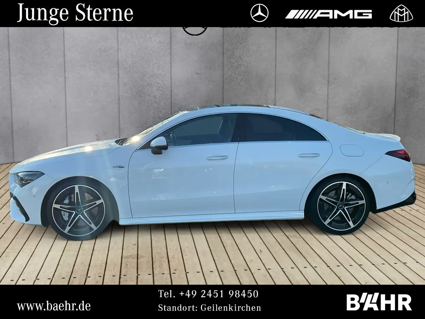 Mercedes-Benz CLA 35 AMG CLA 35 4M Coupé MBUX/Multibeam/Pano/RFK/LMR-19" Blanc - 2