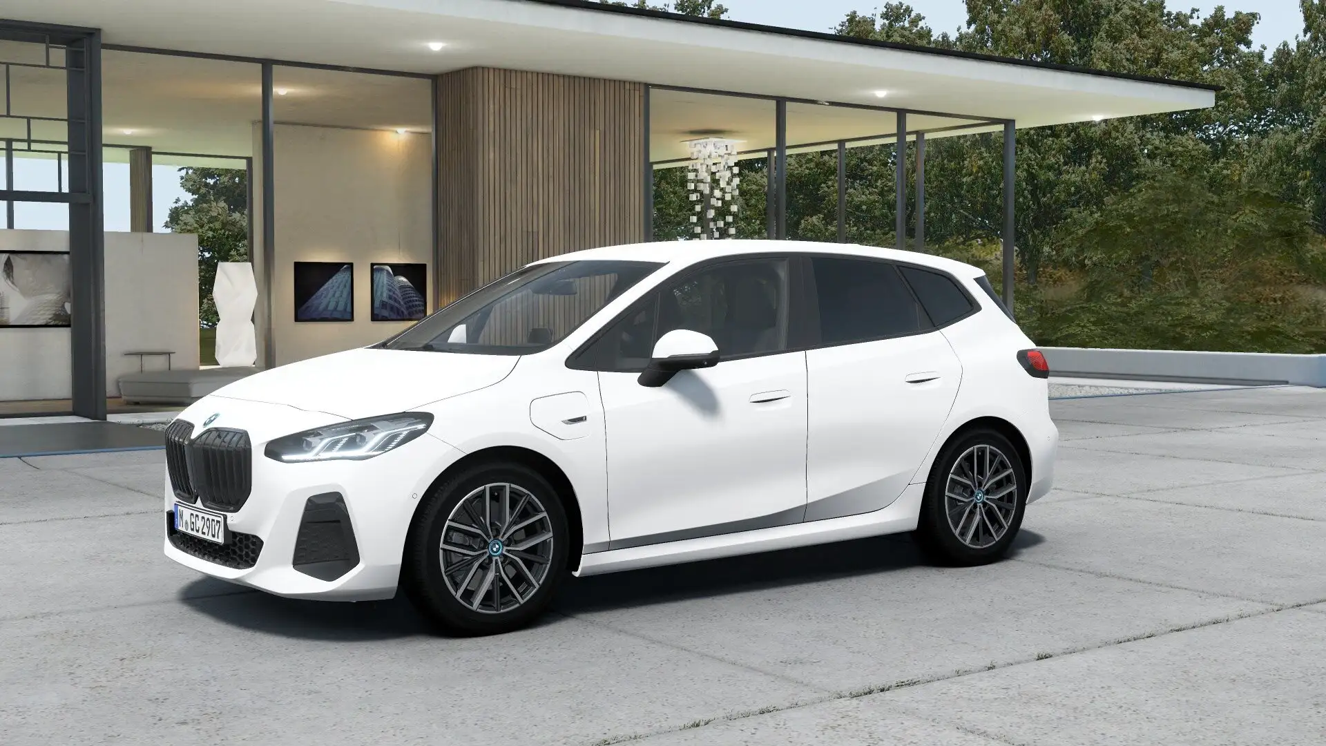 BMW 225 e xDrive ACTIVE TOURER M SPORT HEAD-UP PA + Weiß - 1