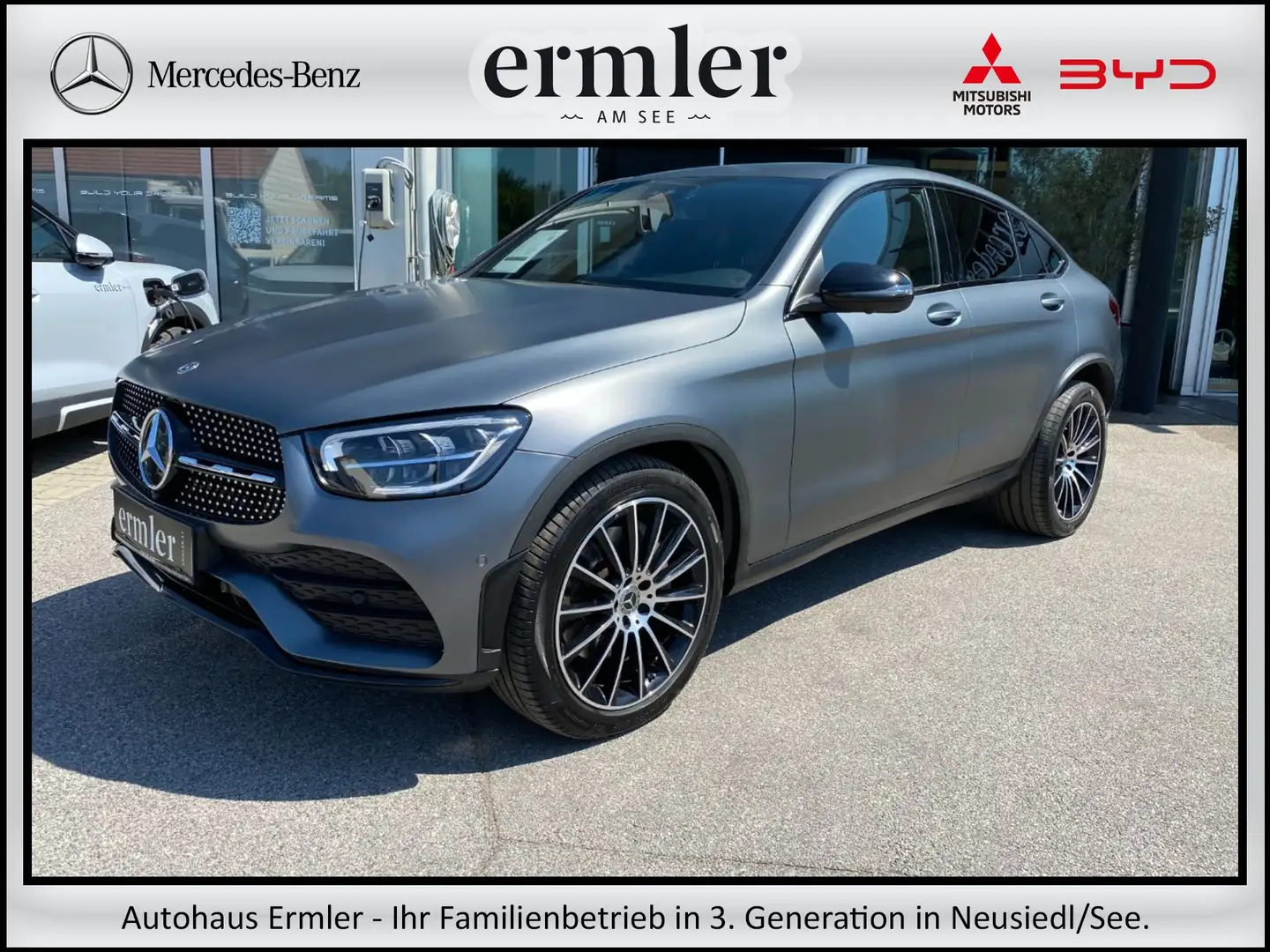 Mercedes-Benz GLC 220 d 4MATIC Coupé Navi AMG Night PTS MBUX Grau - 1