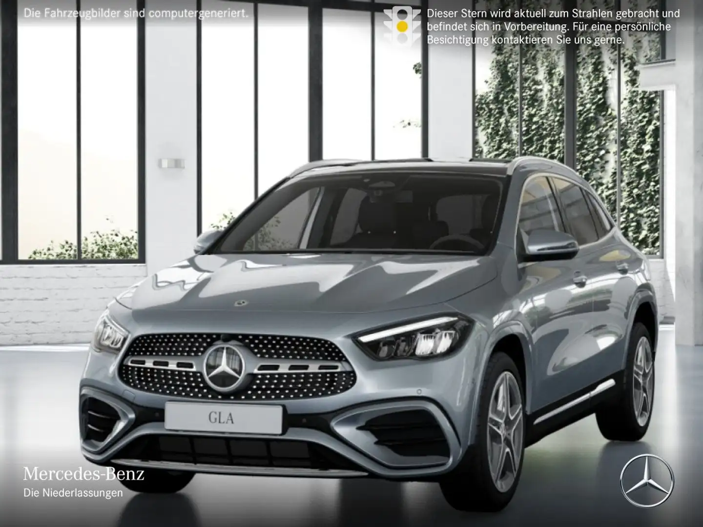 Mercedes-Benz GLA 180 AMG+PANO+LED+KAMERA+TOTW+KEYLESS+7G Silber - 2