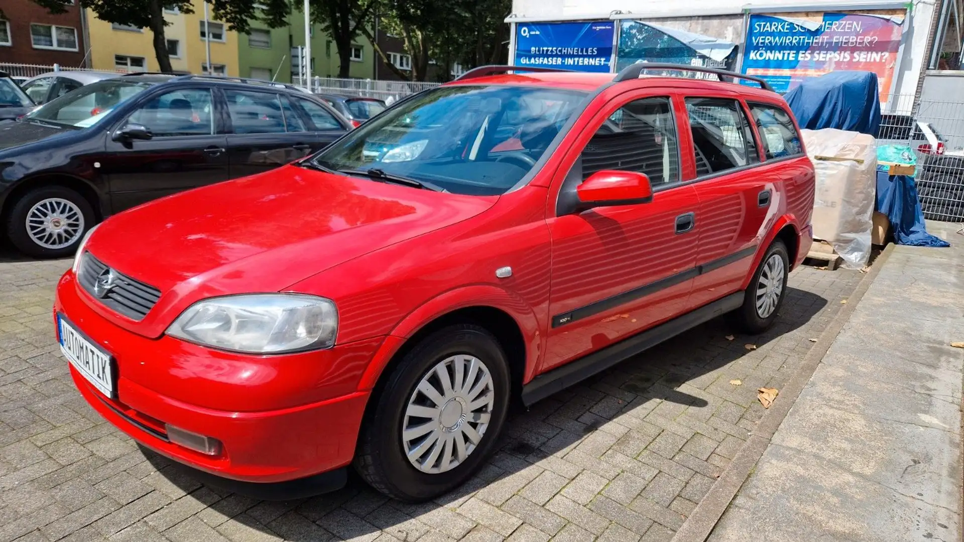 Opel Astra 1.6 Automatik TEMPOMAT+KLIMA+ALLWETTER Piros - 2