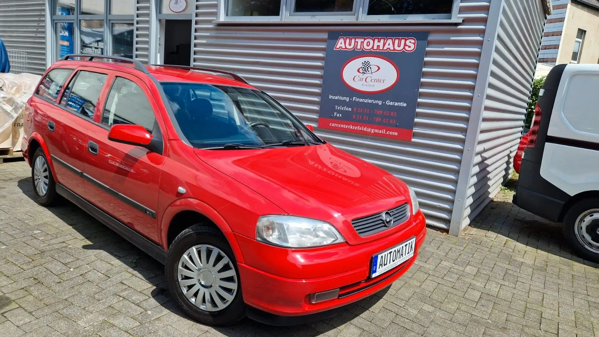 Opel Astra 1.6 Automatik TEMPOMAT+KLIMA+ALLWETTER Piros - 1