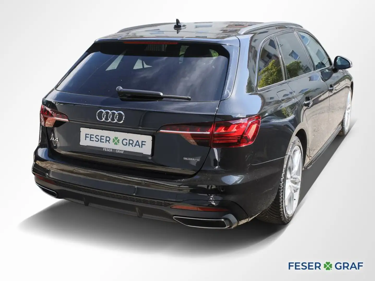 Audi A4 Av. 45 TFSI qu. 2x S line AHK LED Navi Sitzh. Zwart - 2