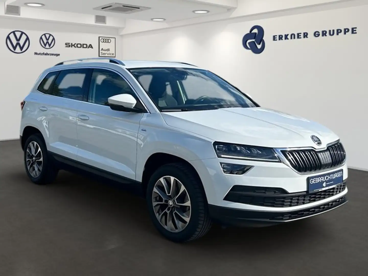 Skoda Karoq 2.0TDI Clever LED+TEMPOMAT+AHK+NAVI+++ Blanco - 2